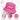 Personalisierter Fischerhut mit Wunschlogo oder Bild #farbe_pink