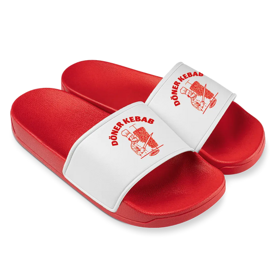 Döner Kebab Badelatschen #farbe_rot