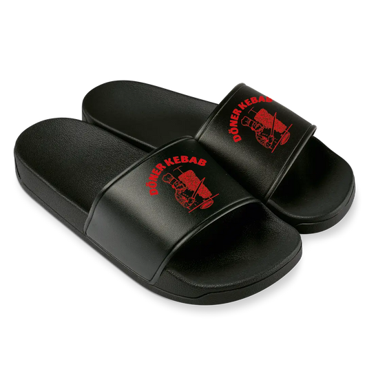 Döner Kebab Badelatschen #farbe_schwarz