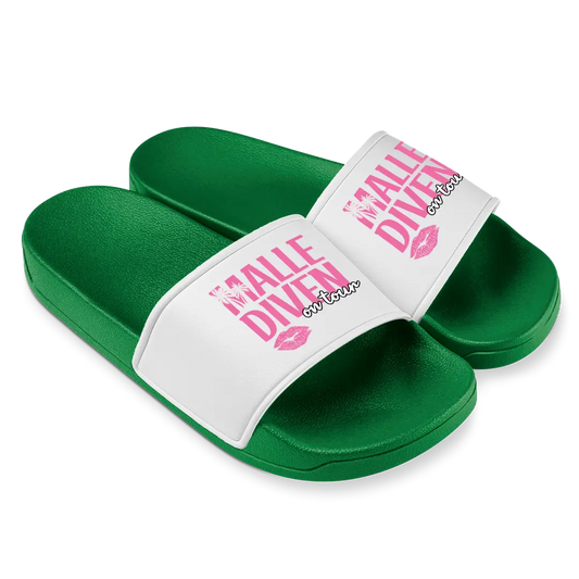 Malle Diven on Tour - Badelatschen #farbe_gruen