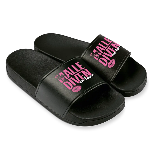 Malle Diven on Tour - Badelatschen #farbe_schwarz