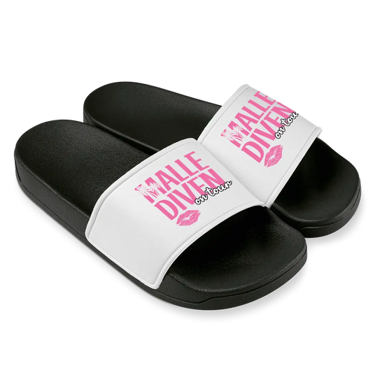 Malle Diven on Tour - Badelatschen #farbe_schwarz-weiss