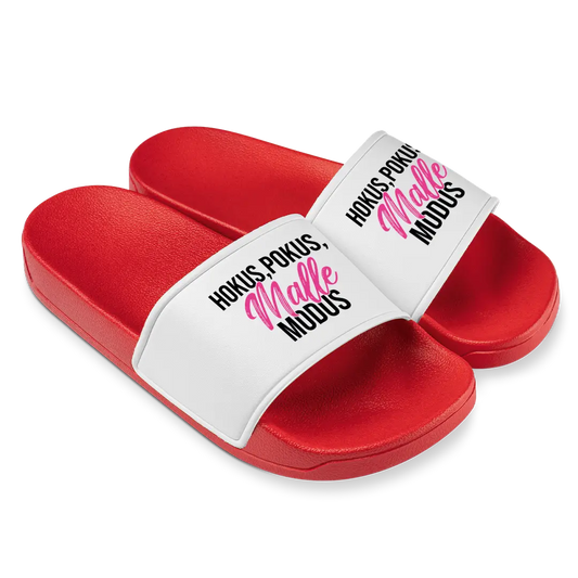 Hokus Pokus Malle Modus - Badelatschen #farbe_rot