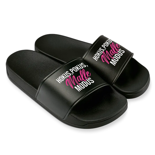 Hokus Pokus Malle Modus - Badelatschen #farbe_schwarz