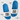 Personalisierte Badelatschen mit Wunschlogo #farbe_blau