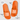 Personalisierte Badelatschen mit Wunschlogo #farbe_orange