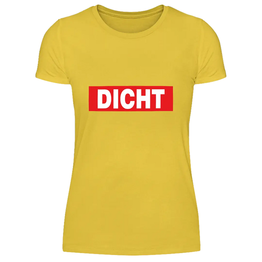 Dicht  - Damen T-Shirt Farbe Gelb