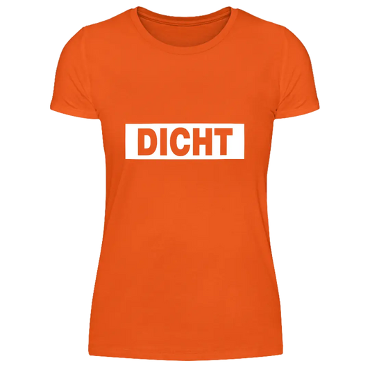 Dicht  - Damen T-Shirt Farbe Orange