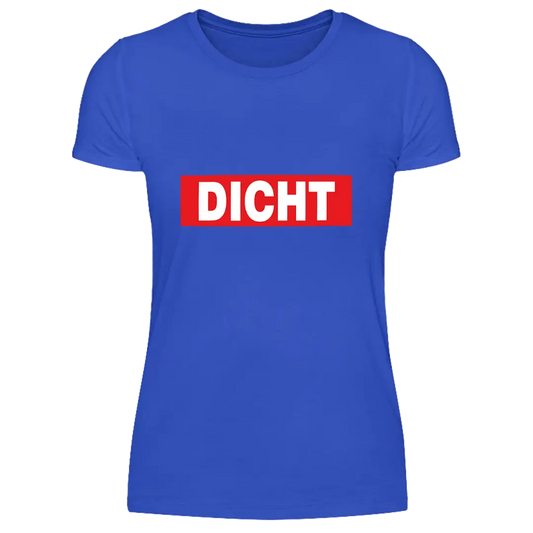 Dicht  - Damen T-Shirt Farbe Blau