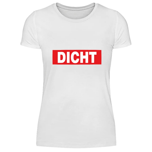 Dicht  - Damen T-Shirt Farbe Weiss