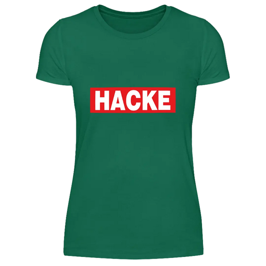 Hacke  - Damen T-Shirt Farbe Grün