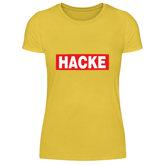Hacke  - Damen T-Shirt Farbe Gelb