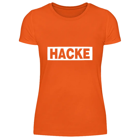 Hacke  - Damen T-Shirt Farbe Orange