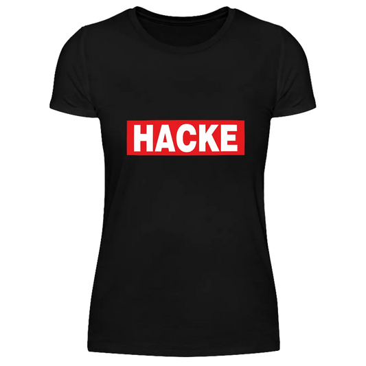 Hacke  - Damen T-Shirt Farbe Schwarz