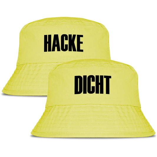 Hacke Dicht - 2er Set Fischerhut #farbe_yellow