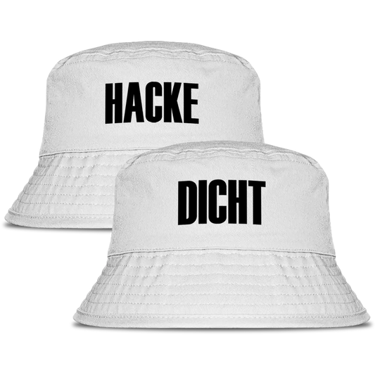 Hacke Dicht - 2er Set Fischerhut #farbe_white