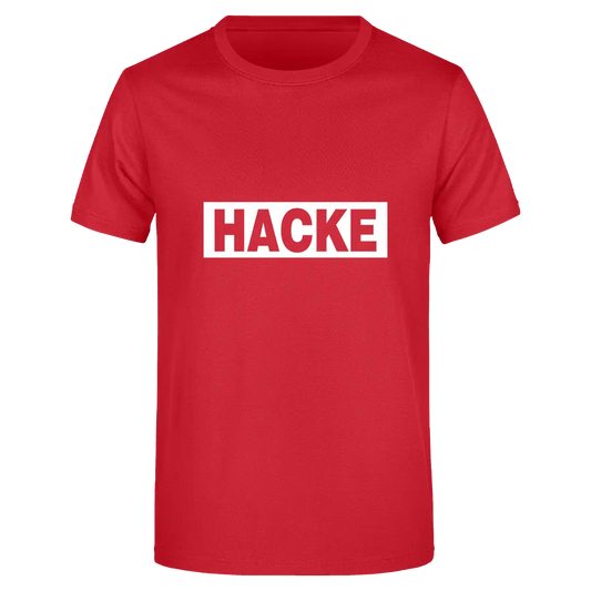 Hacke  - Herren T-Shirt Farbe Rot