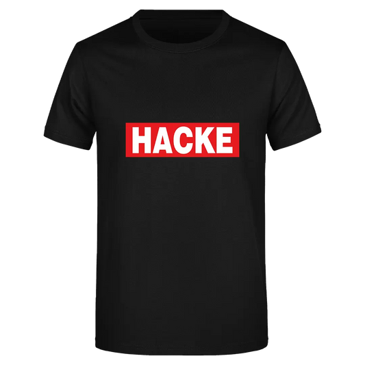 Hacke  - Herren T-Shirt Farbe Schwarz