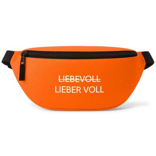 Lieber voll - Bauchtasche #farbe_orange