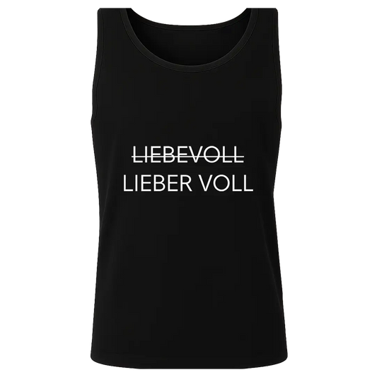 Lieber voll  - Unisex Relaxed Tanktop #farbe_black