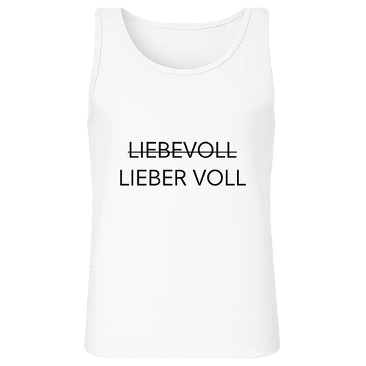 Lieber voll  - Unisex Relaxed Tanktop #farbe_white