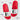 425-Schere-Stein-paar-Bier-Badelatschen #farbe_rot