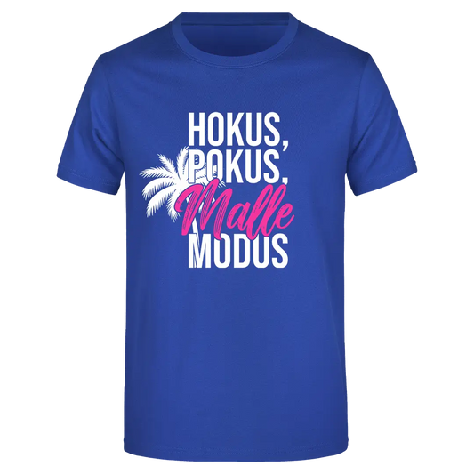 Hokus, Pokus, Malle Modus  - Herren T-Shirt Farbe Blau