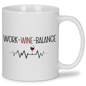 Work Wine Balance - Tasse #farbe_weiss