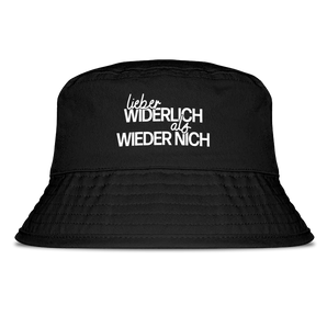 Lieber widerlich als wieder nich - Fischerhut #farbe_black