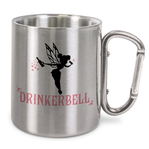 Drinkerbell - Edelstahl-Trinkbecher mit Karabinerhaken 