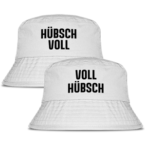 Voll Hübsch / Hübsch voll - Zweier Set Fischerhut #farbe_white