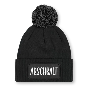 Arschkalt - Beanie mit Bommel 