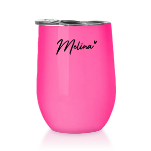 Personalisierter Winetumbler Farbe Pink