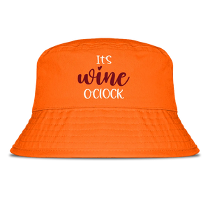 It's wine o'clock - Fischerhut #farbe_orange