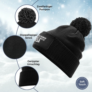 Falls ich betrunken bin - Beanie mit Bommel