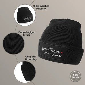 Partners in wine - Beanie #farbe_schwarz