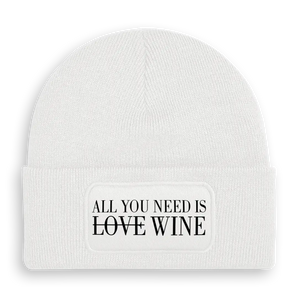 All you need is wine - Beanie #farbe_weiss