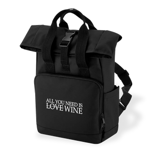 All you need is wine - Mini Rolltop-Rucksack 