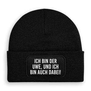 Ich bin auch dabei! - Beanie Personalisiert #farbe_schwarz