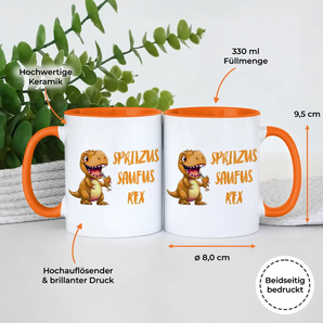 Spritzus Saufus Rex - Tasse #farbe_orange