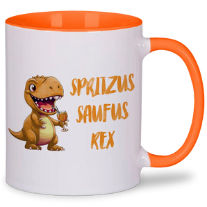 Spritzus Saufus Rex - Tasse #farbe_orange