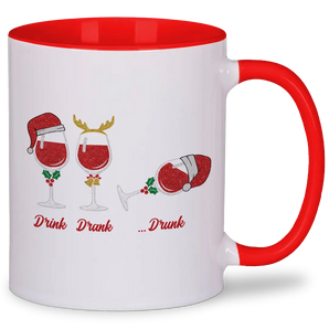 Drink Drank Drunk - Tasse #farbe_rot