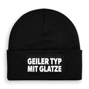 Geiler Typ mit Glatze - Beanie #farbe_schwarz