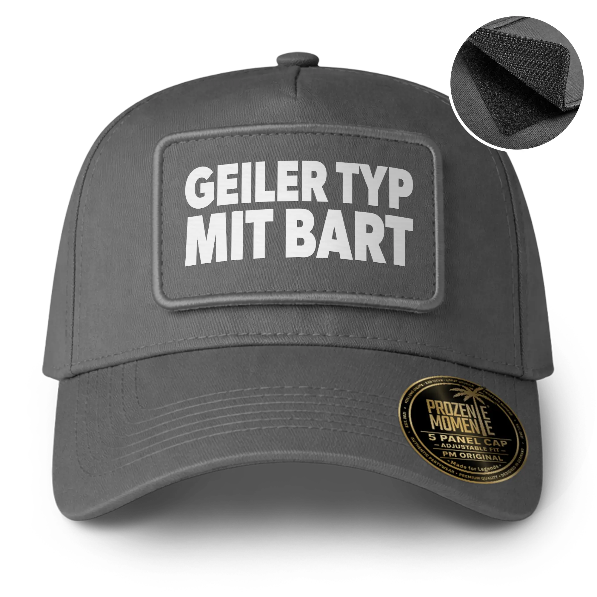 Geiler Typ mit Bart - Cap mit Patch – Prozente Momente®