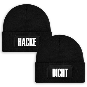 Hacke Dicht Set - Beanie #farbe_schwarz