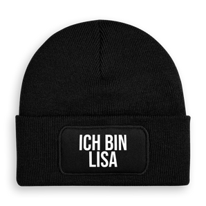 Ich bin ... - Beanie Personalisiert #farbe_schwarz