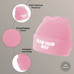 Bad Hair Day - Beanie #farbe_rosa