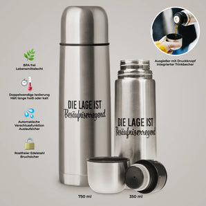 Die Lage ist besäufniserregend - Thermosflasche