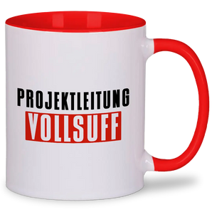 Projektleitung Vollsuff - Tasse #farbe_rot