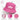 Mädchen auf dem Pferd - Fischerhut #farbe_pink